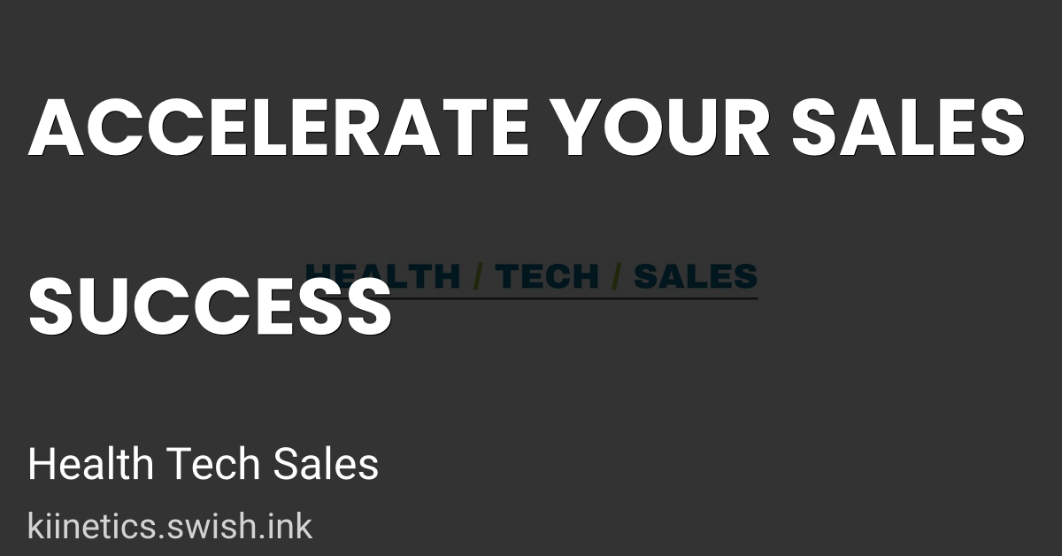 ACCELERATE YOUR SALES SUCCESS