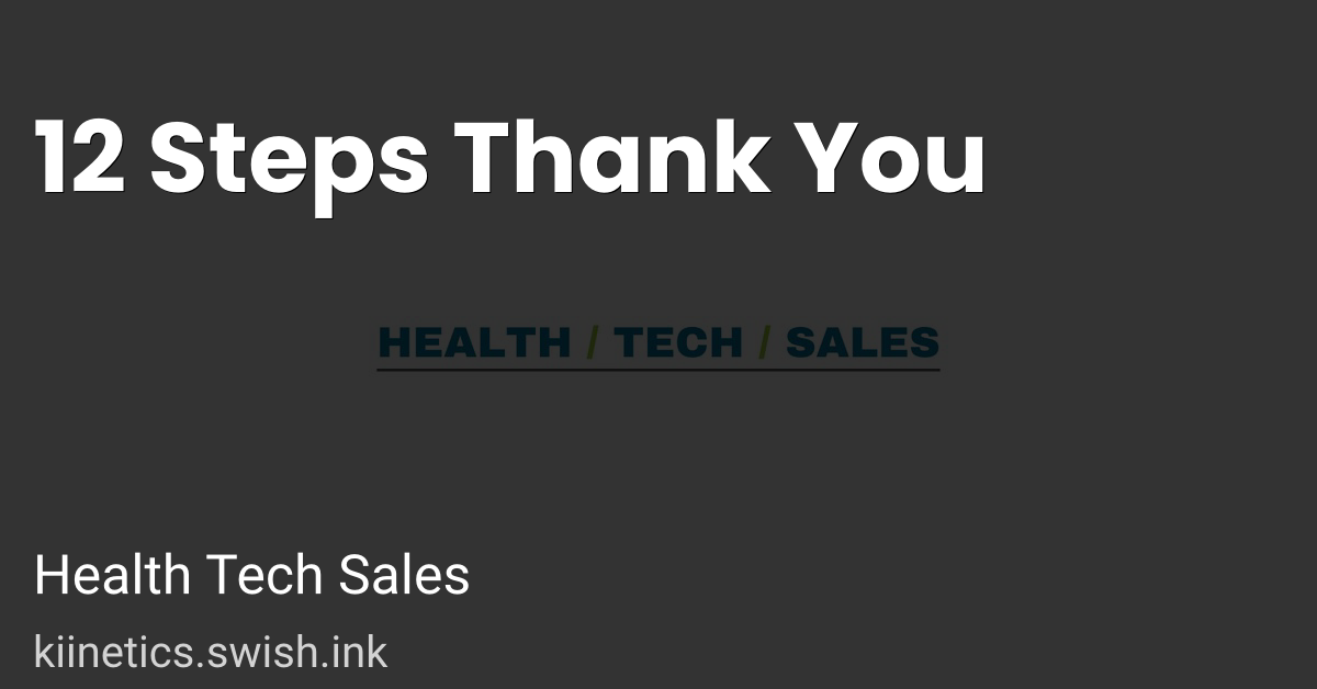 12 Steps Thank You