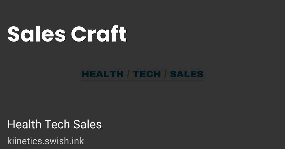 Sales Craft