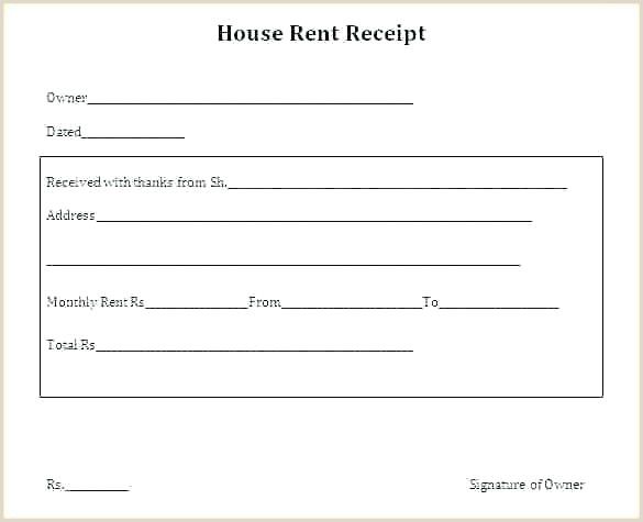 Rent Receipt Samples | Receipt template, Invoice template word, Word template