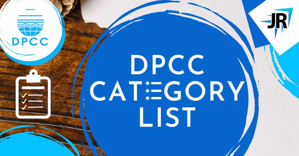 DPCC Category List | JR Compliance