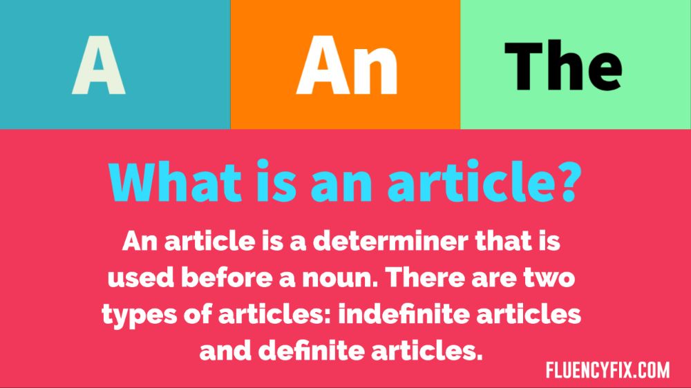 What is an article? 