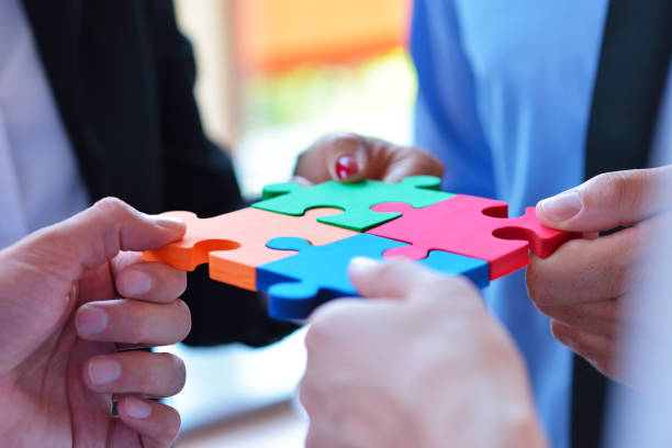 Business Connection Corporate Team Jigsaw Puzzle Concept Business Connection Corporate Team Jigsaw Puzzle Concept. Collaborate stock pictures, royalty-free photos &amp;amp; images