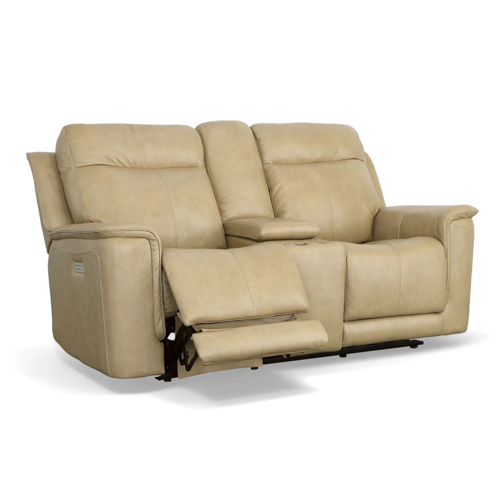 Flexsteel Miller loveseat with center console.