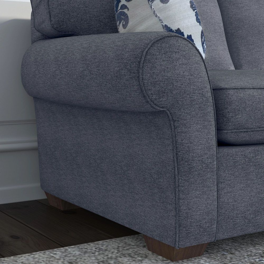 Flexsteel Vail features an elegant rounded arm.