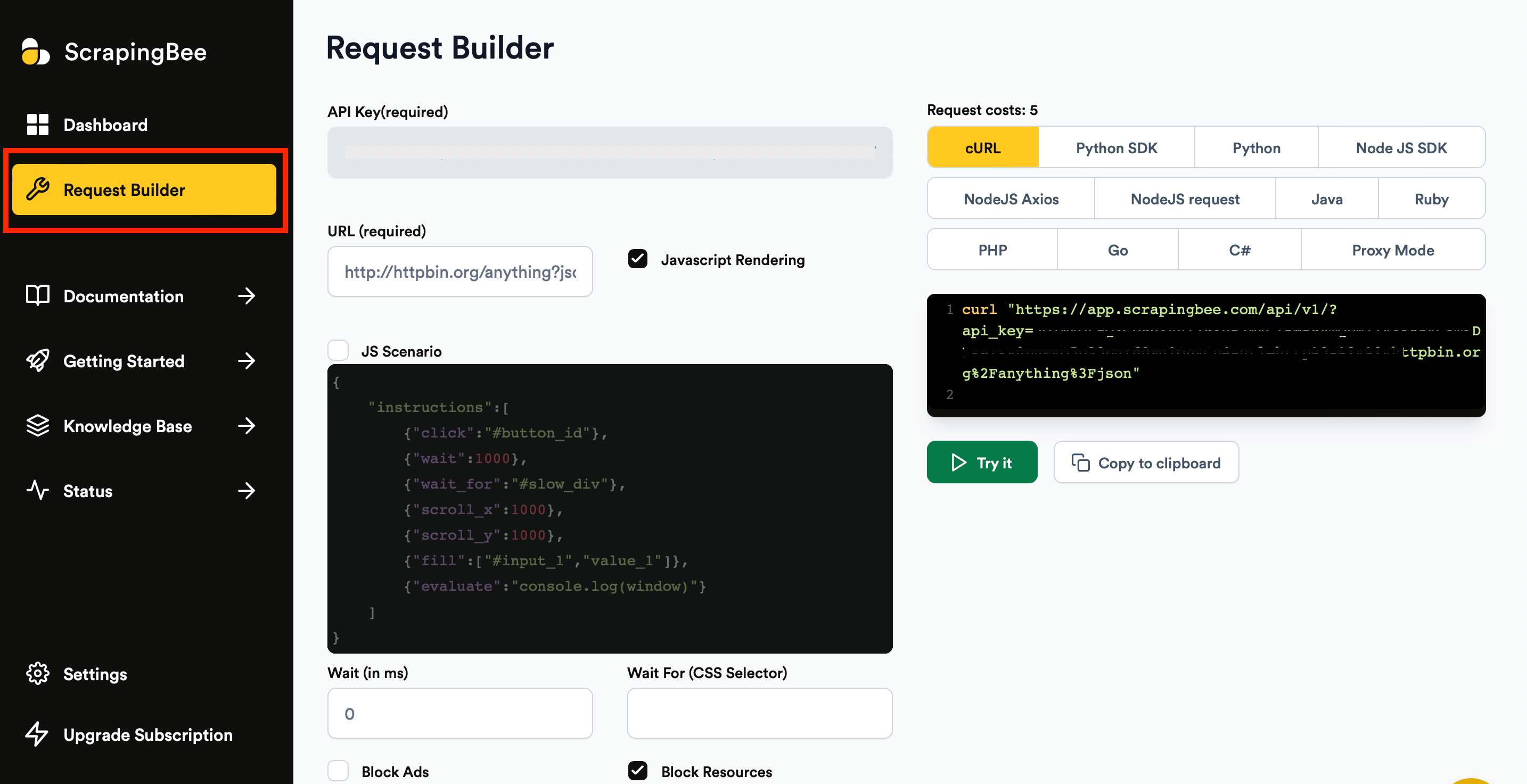 1. Request builder.png