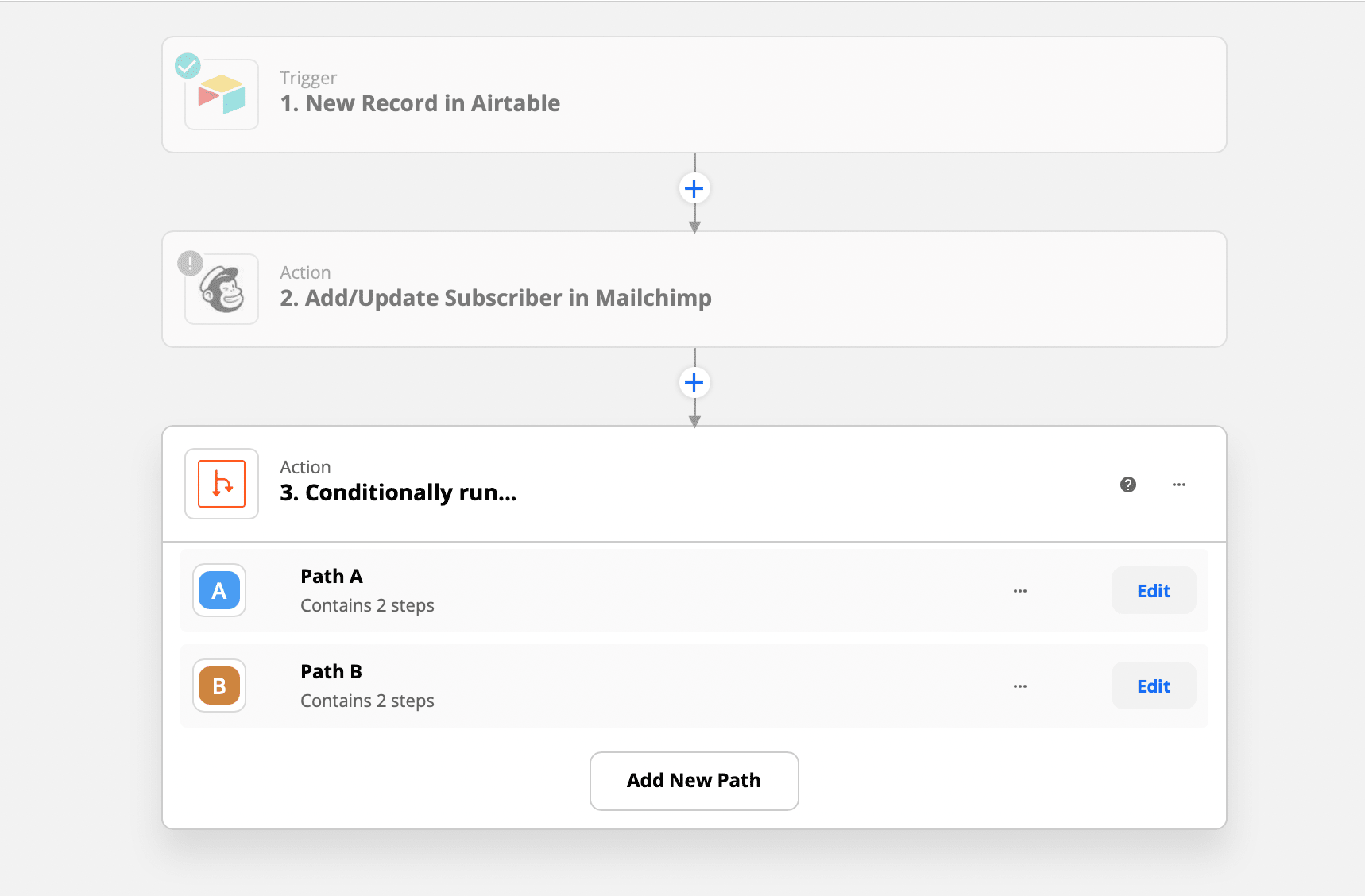 screenshot of trigger action workflow tutorial