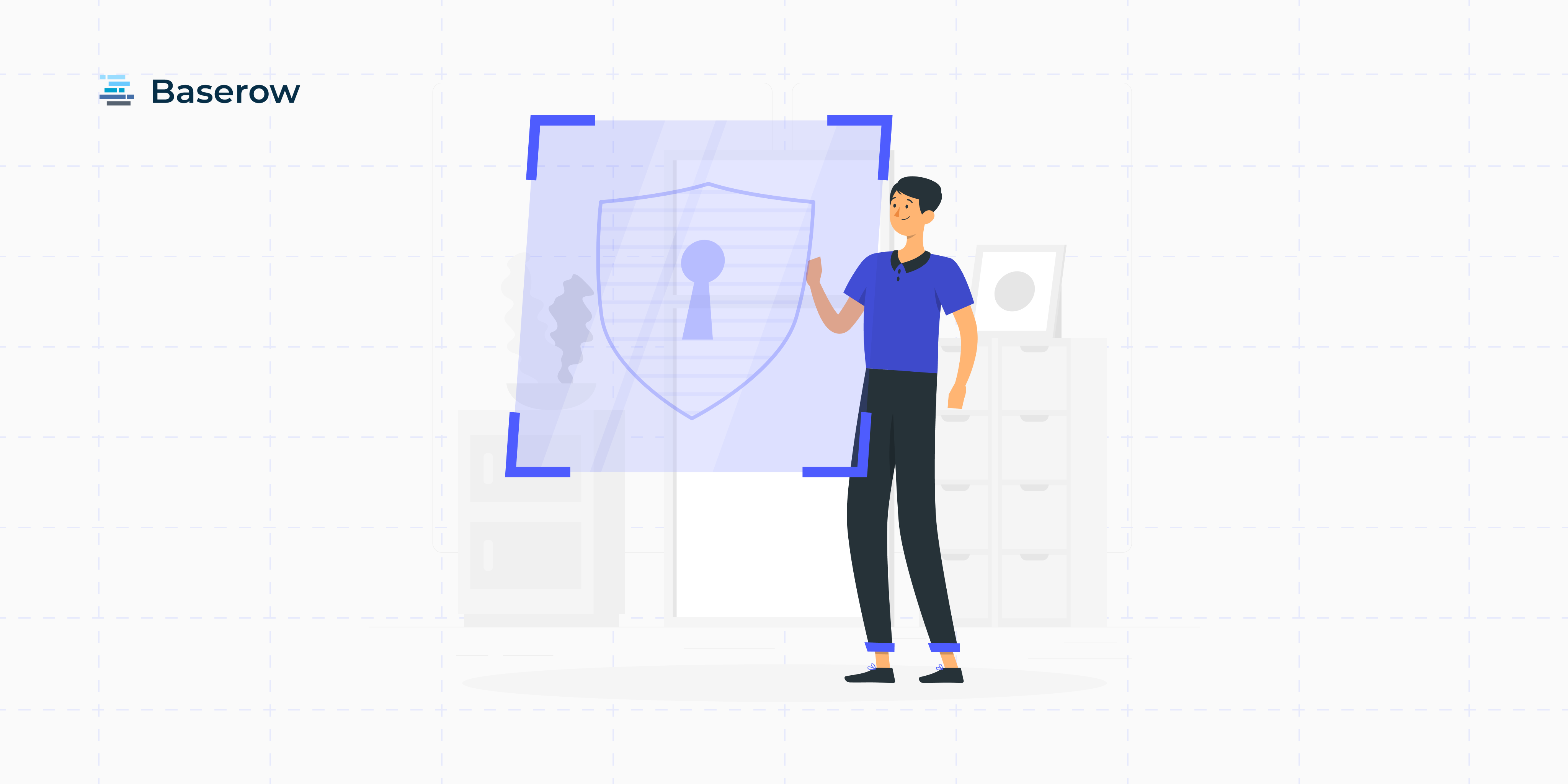 Baserow authentication tokens guide - Illustration of security access