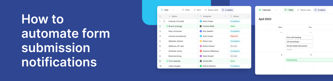 Baserow, Slack and Zapier logos