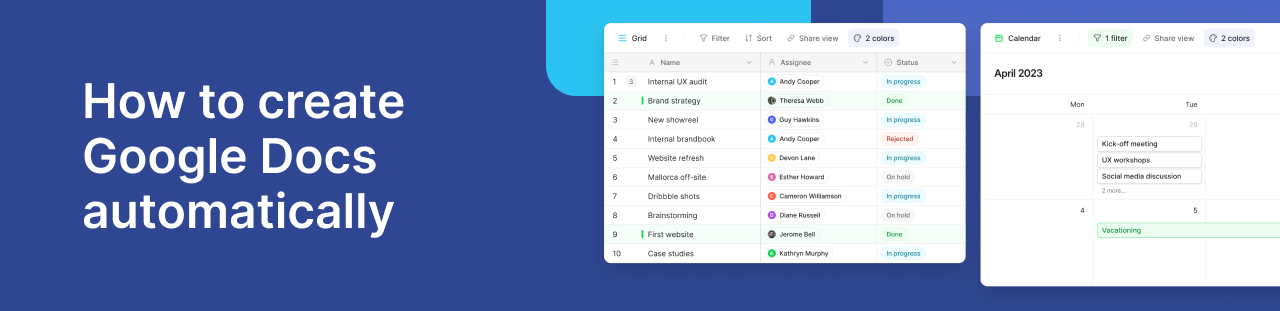 How to create Google Docs automatically