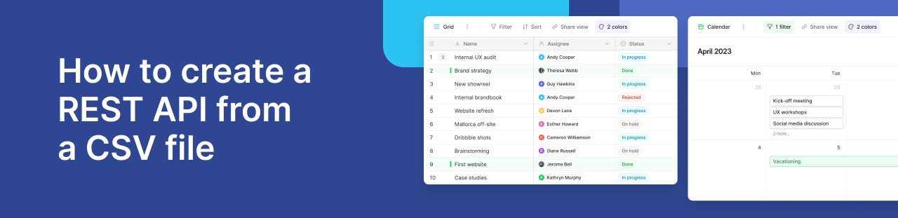 How to Easily Create REST API from a CSV file