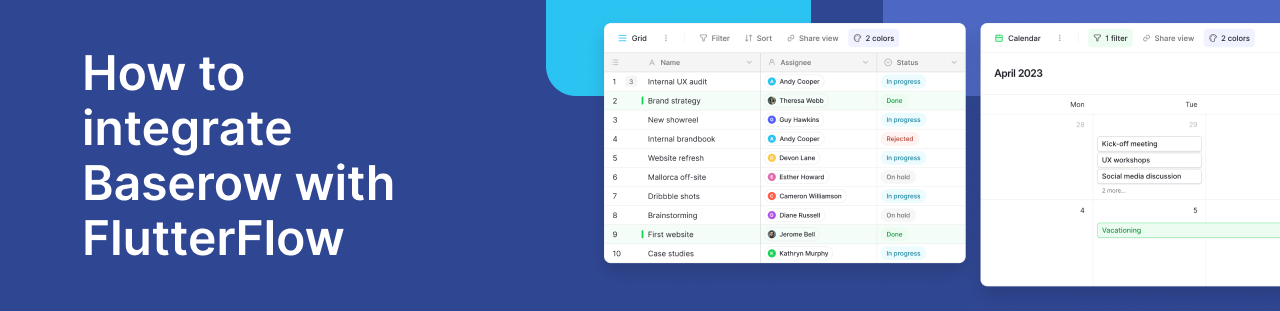 How to integrate FlutterFlow with Baserow