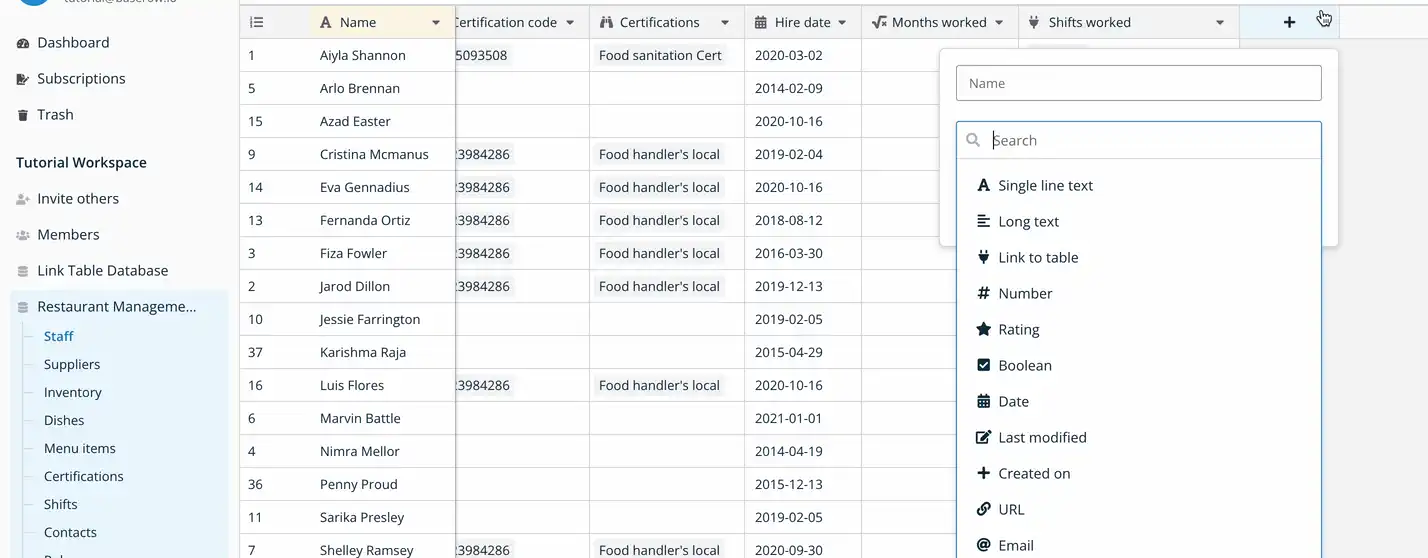 Use the row_id() function