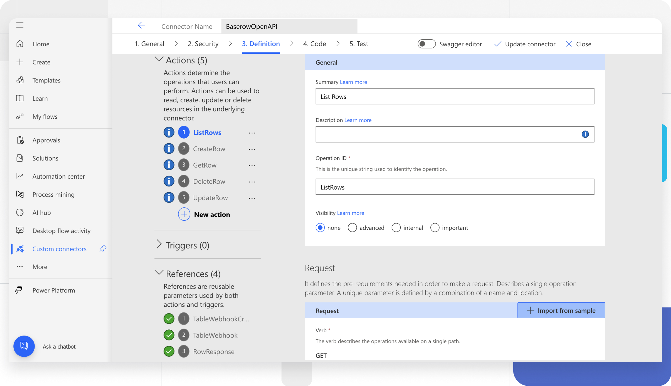 The connector definition