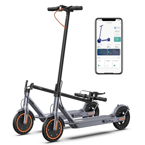 VOLPAM Electric Scooter, 8.5'' Solid Tire, Max 21-23 Miles Range, 350W Motor, 19 MPH Top Speed, Dual Braking, Folding Commuting Electric Scooter Adults