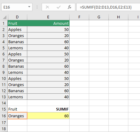 Excel Formulae