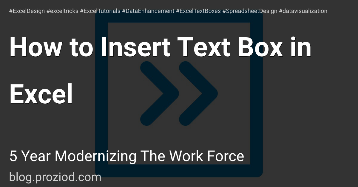 How to Insert Text Box in Excel