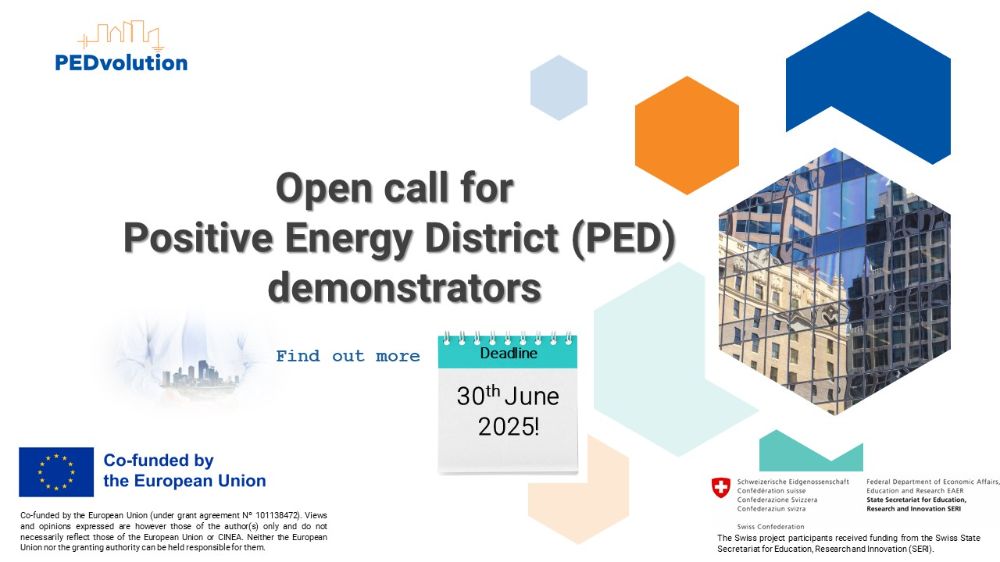 Open Call for demonstrators | Co-creating Europe’s Positive Energy Districts! 