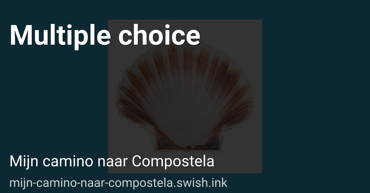 Multiple choice