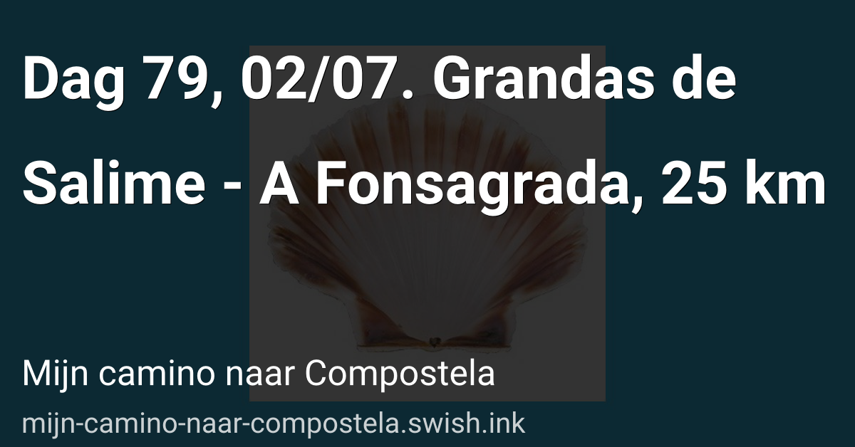Dag 79, 02/07. Grandas de Salime - A Fonsagrada, 25 km