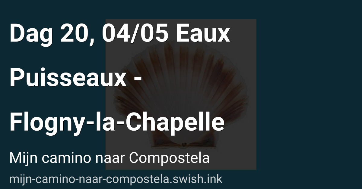 Dag 20, 04/05 Eaux Puisseaux - Flogny-la-Chapelle 