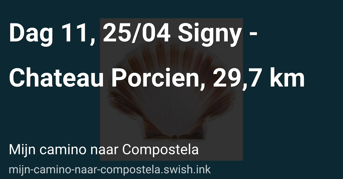 Dag 11, 25/04 Signy - Chateau Porcien, 29,7 km